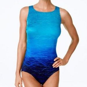 Swim Solutions High Tummy Control Swimsuit NWT